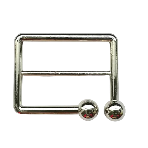 Riemgesp metaal - zilver - 50 mm x 40 mm
